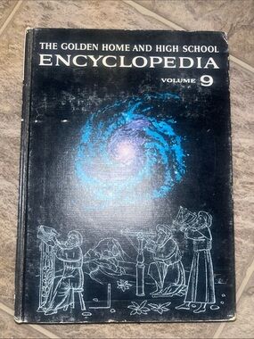 The Golden Home and High School Encyclopedia Volume 9 - Black/Blue Cover